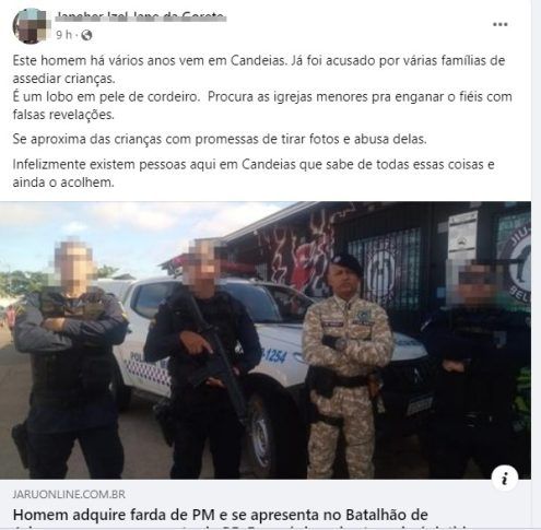 Falso Policial E Pastor Reconhecido Por Irm S Que Revelam Ter Sido