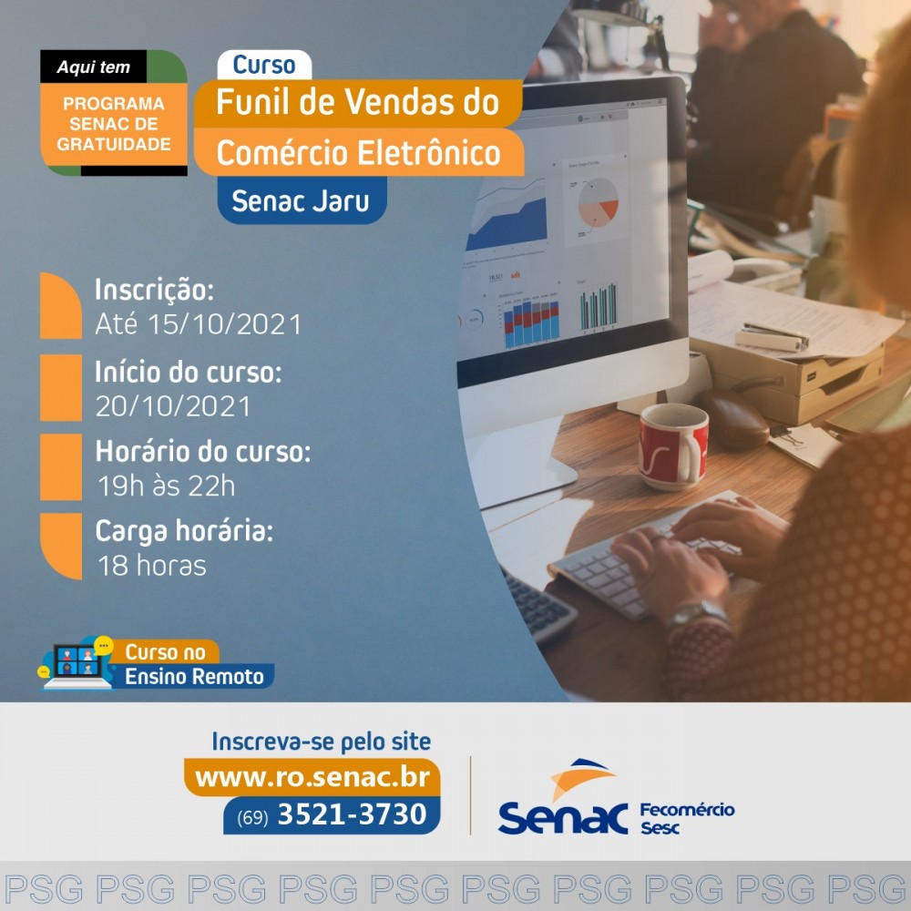 Senac Rondônia Disponibiliza Novos Cursos Gratuitos Através Do Programa Senac De Gratuidade 5213